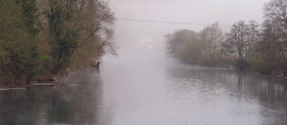 Image of Morning mists on the River Wye at Symonds Yat