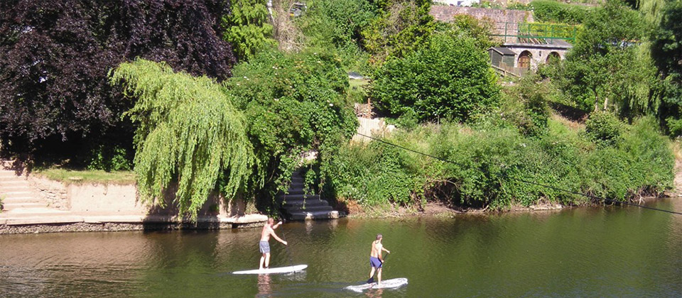 image shows: Water sports in the Wye Valley